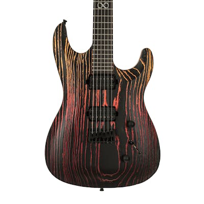Chapman ML1 Pro Modern Electric Guitar in Black Sun Red